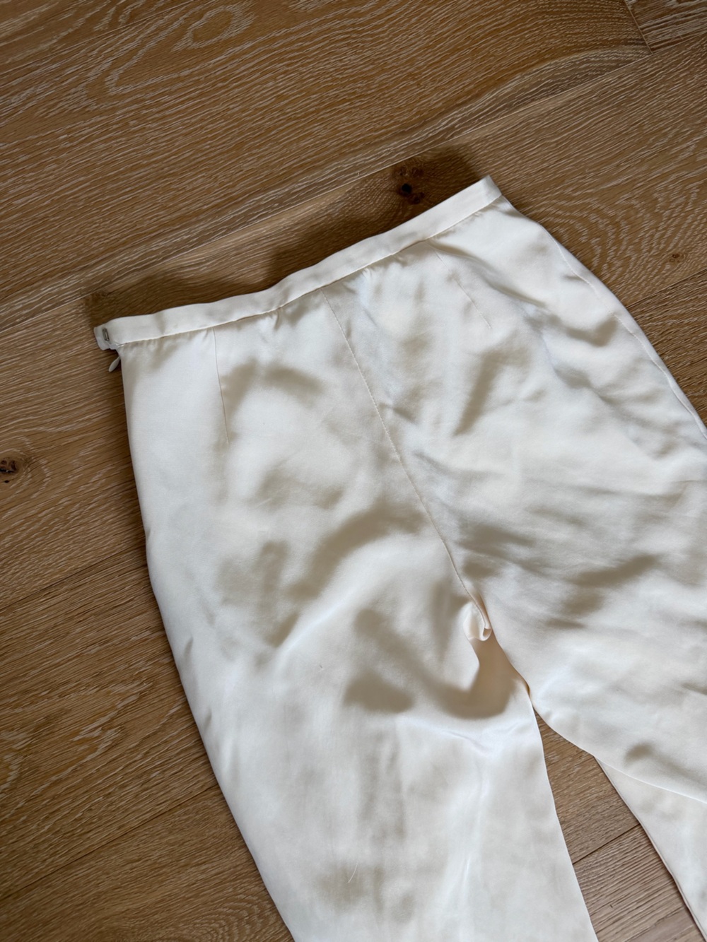 Lafayette 148 • Cream Silk Pants - Picture 10 of 10